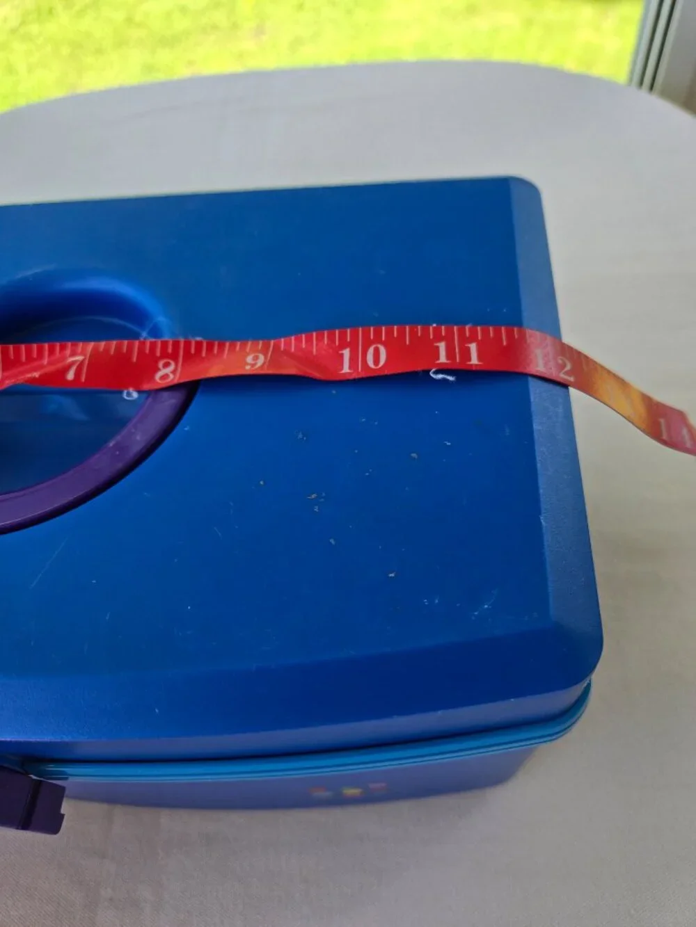 Vintage Caboodles Cosmetic Carry Case Organizer 2770 Blue and Purple